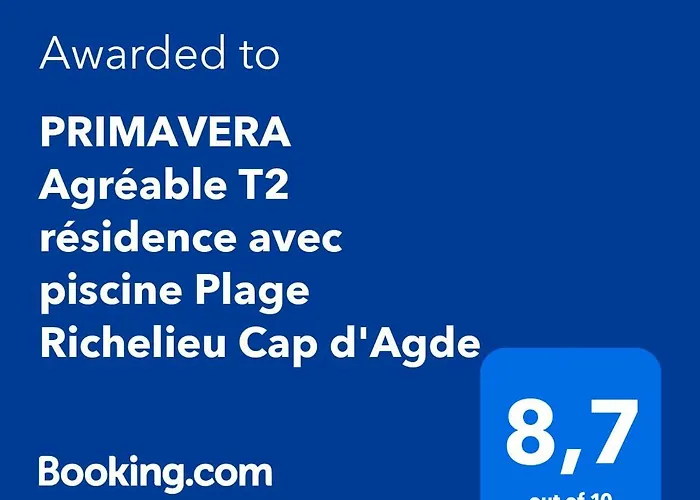 公寓 Primavera Agreable T2 Avec Piscine Richelieu Cap D'agde 阿格德